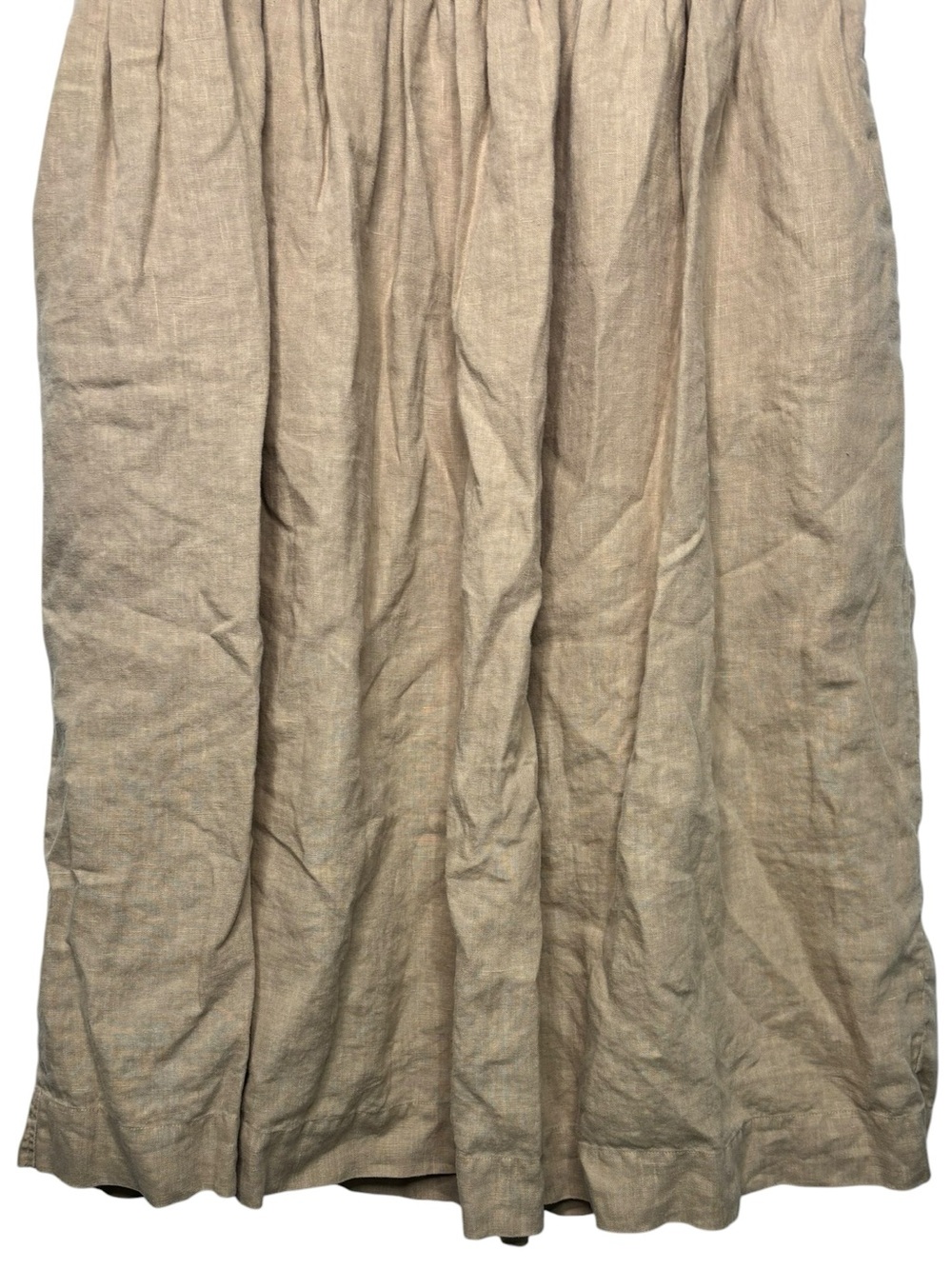 Frank & Eileen Daphne Dress Tan Linen Lightweight Pockets Flowy Size Small - Picture 5 of 13